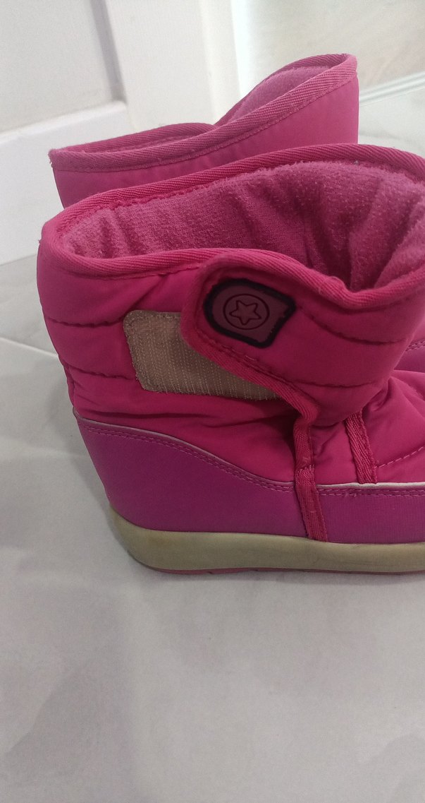 Kız Çocuk Pembe Cırt Cırtlı Bot - Görsel 3