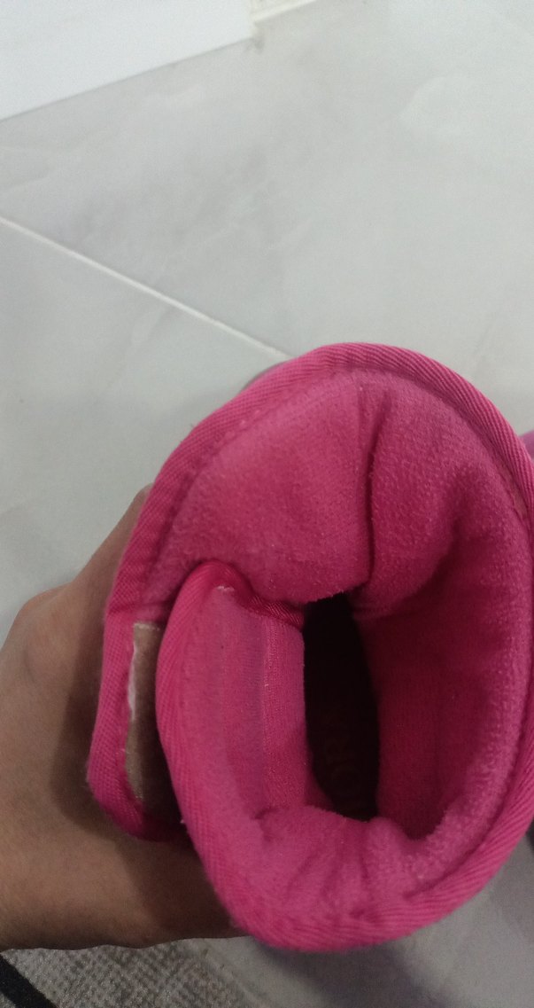 Kız Çocuk Pembe Cırt Cırtlı Bot - Görsel 4