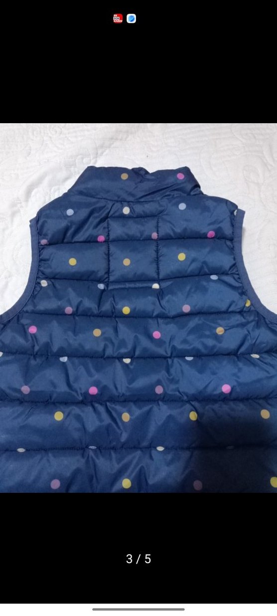 Düğmeli Mavi kiz çocuk Şişme Yelek - Görsel 3