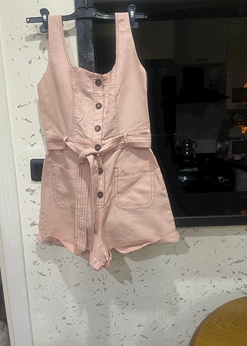 Zate kısa tulum şık beden  S/ öp - Görsel 4