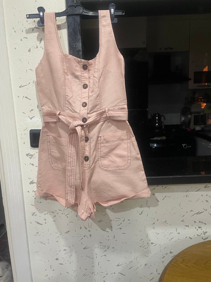 Zate kısa tulum şık beden  S/ öp - Görsel 4