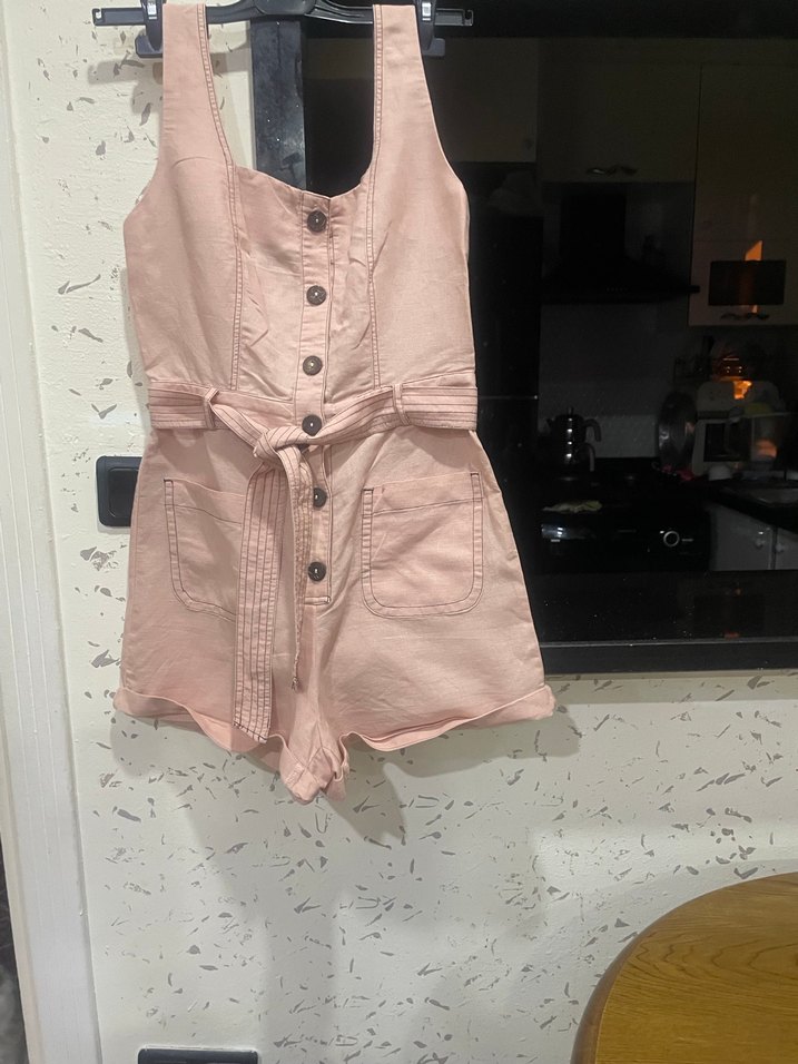 Zate kısa tulum şık beden  S/ öp - Görsel 5