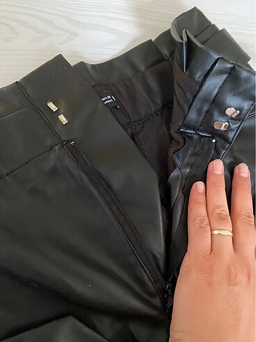 Zara deri şort - Görsel 2