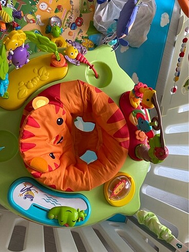  Beden yeşil Renk Fisher price yağmur ormanı jumperoo hoppala