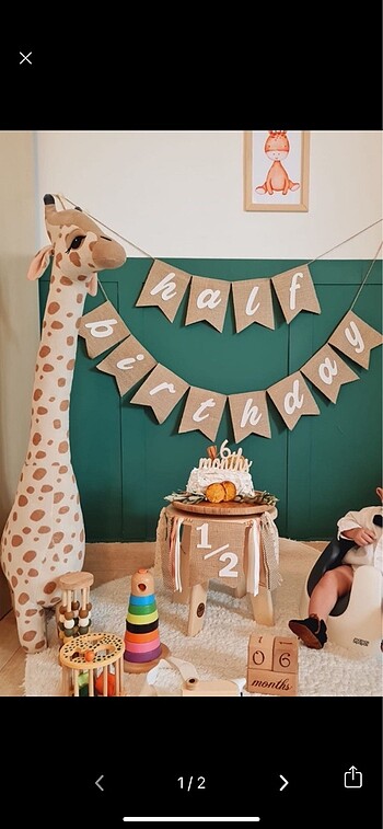 Yarım yaş kutlaması 6 ay half birthday