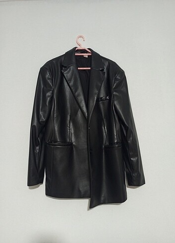 H&M H&M ZARA oversize deri blazer ceket 