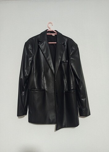 H&M H&M ZARA oversize deri blazer ceket