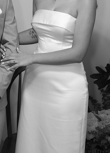 m Beden beyaz Renk La Bride Wedding beyaz Nişan elbisesi