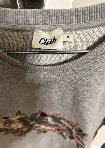 Beymen clup Gri Nakışlı Kadın Sweatshirt - Görsel 2