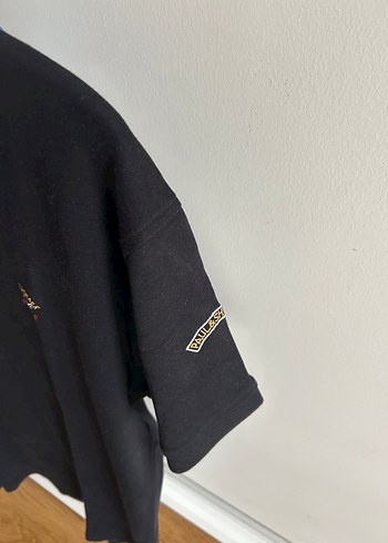 Erkek Siyah Düğmeli Polo Tişört - Görsel 2