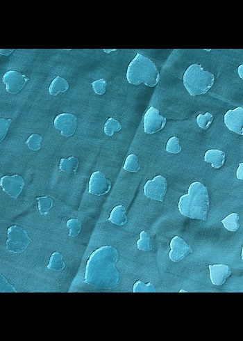 Vakko Şeffaf Turkuaz Kadın Fular - Görsel 2