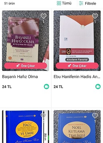  Beden Renk Satılık Muhtelif Kitaplar 