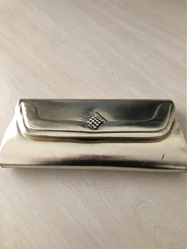 Abiye parlak gold çanta - Görsel 2