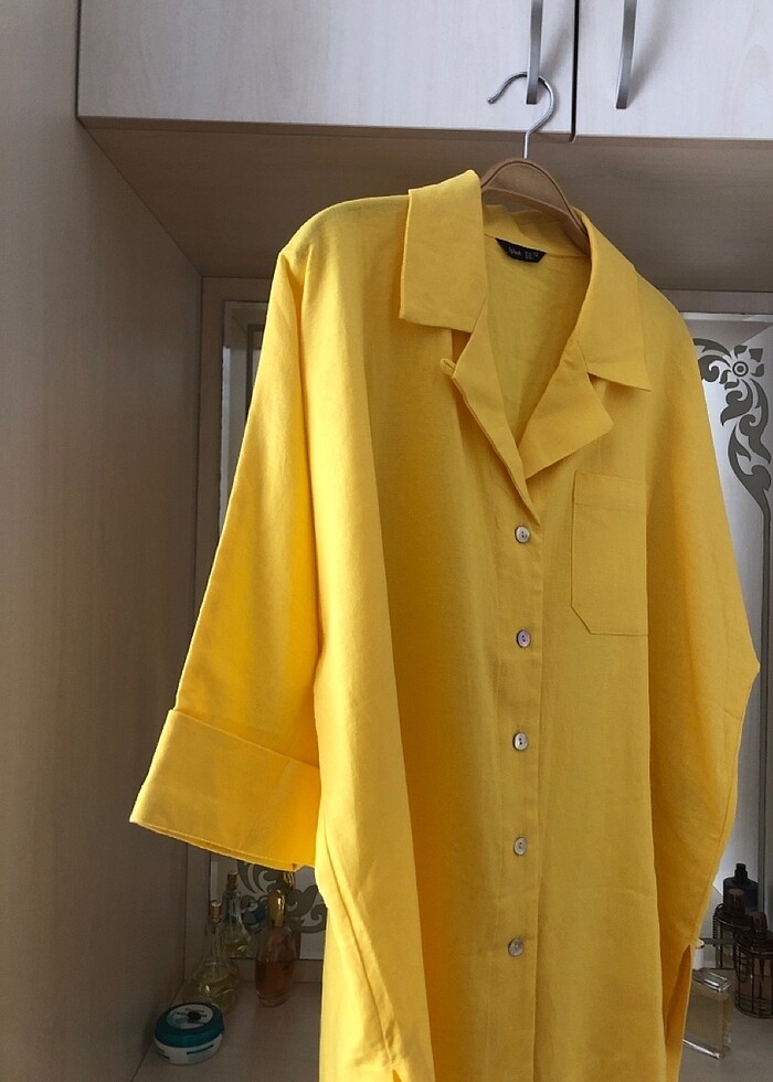 Keten yazlık ceket - Görsel 2