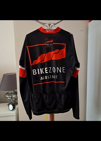 Siyah Biker Stil Erkek Uzun Kollu Bisiklet Forması - Görsel 2