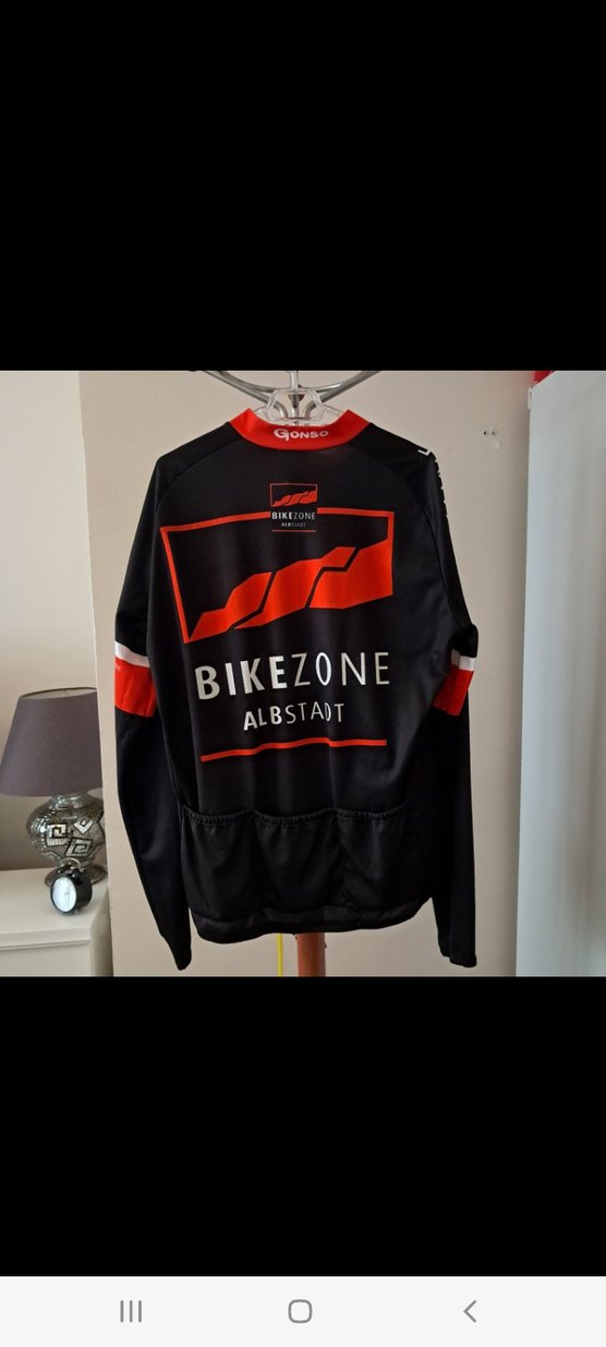 Siyah Biker Stil Erkek Uzun Kollu Bisiklet Forması - Görsel 2