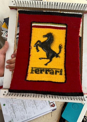Kırmızı Ferrari Çocuk Halısı - Görsel 3