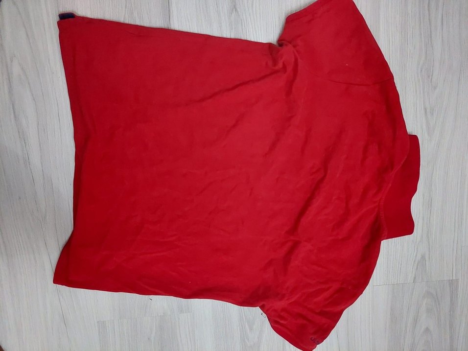 Düğmeli Kısa Kollu Kırmızı Erkek Polo Tişört - Görsel 2