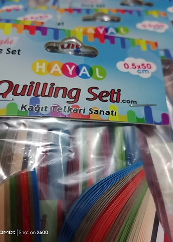 Renkli Quilling seti ( 30 paket) - Görsel 2