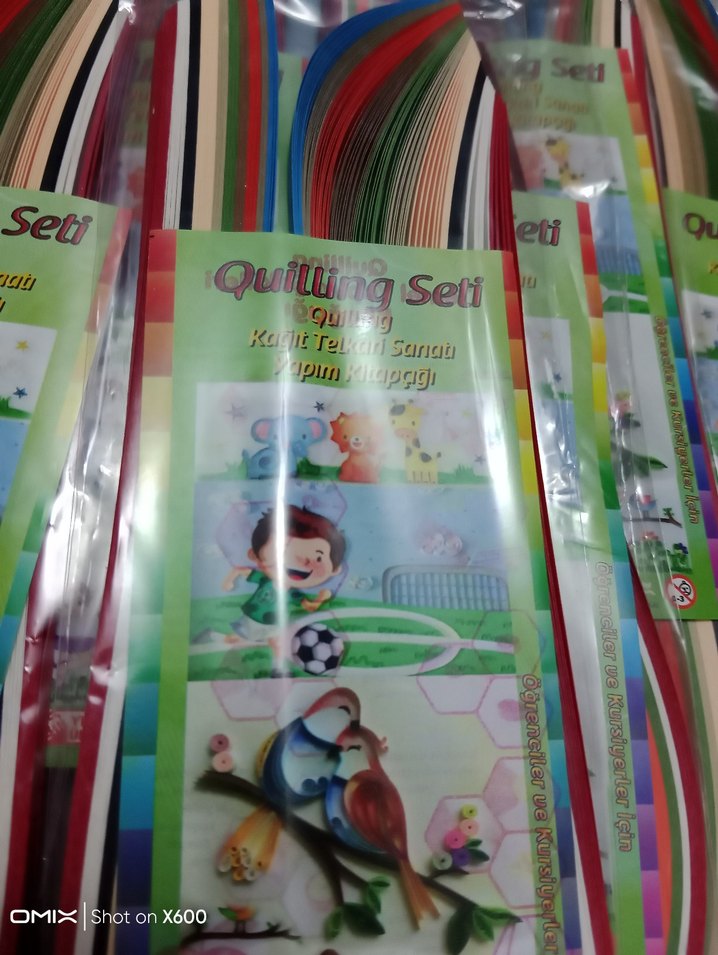 Renkli Quilling seti ( 30 paket) - Görsel 3