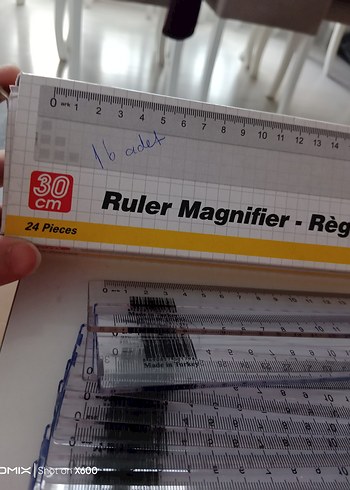 Büyüteçli Cetvel 30 cm (16 adet,) - Görsel 3