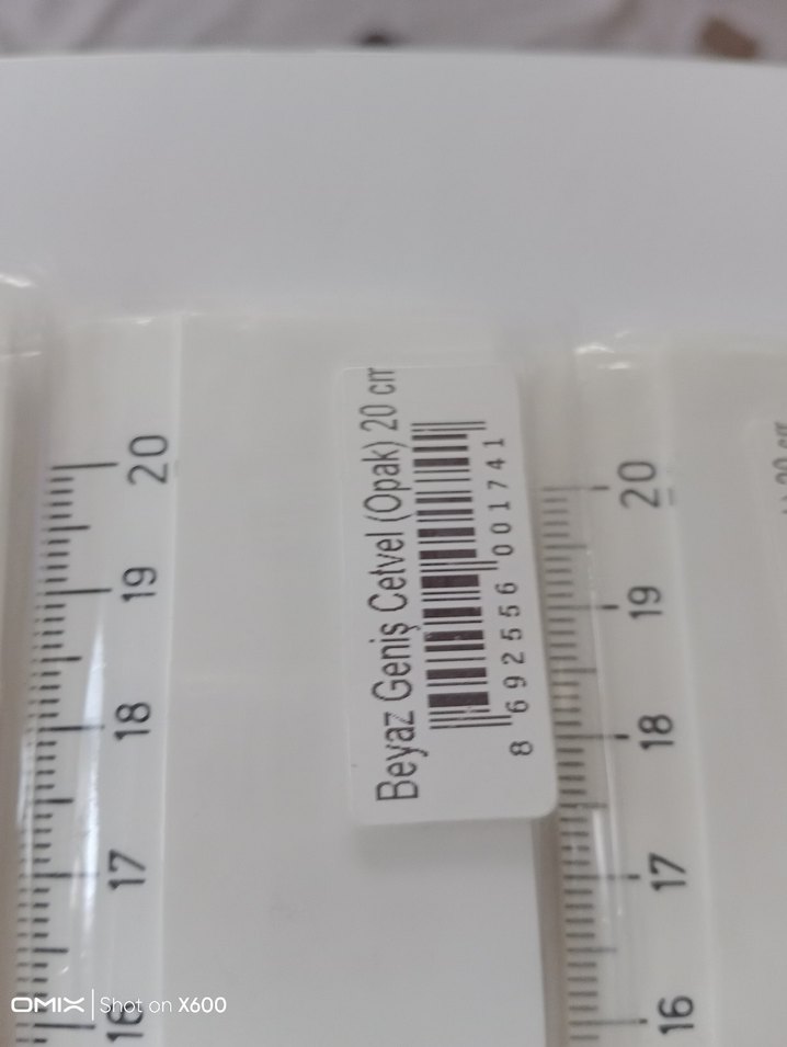 hataş 20 cm Plastik Cetvel(10 ad) - Görsel 2