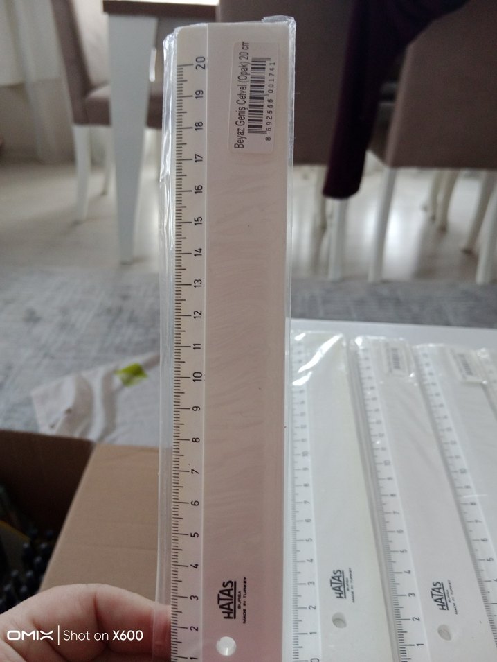 hataş 20 cm Plastik Cetvel(10 ad) - Görsel 4