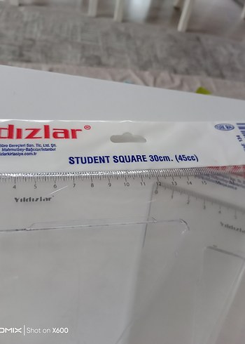 Yıldızlar Şeffaf Gönye 32° 60 cm,30cm 45 derece(4+2 adet) - Görsel 6