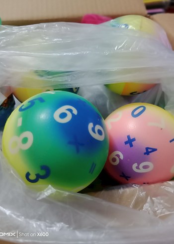 Renkli Numaralı Oyun Topları 4 adet - Görsel 2