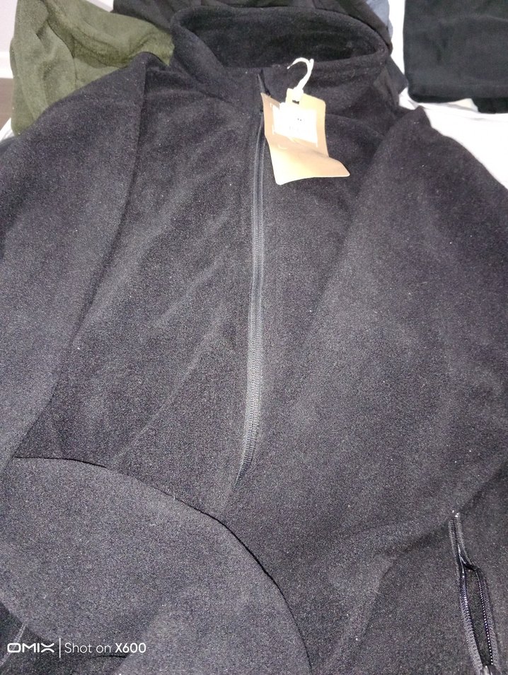 Erkek Siyah Fermuarlı Polar Sweatshirt - Görsel 4