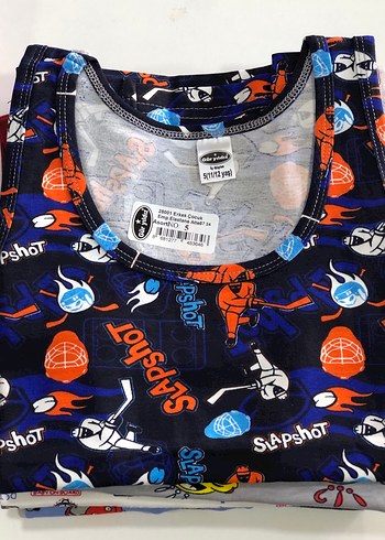 Renkli Baskılı Mavi Çocuk Atlet - Görsel 3