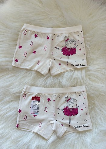 Çiçek Desenli Renkli Kız Çocuk Boxer - Görsel 8