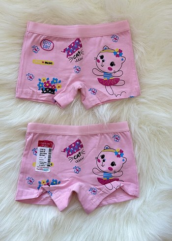 Çiçek Desenli Renkli Kız Çocuk Boxer - Görsel 7