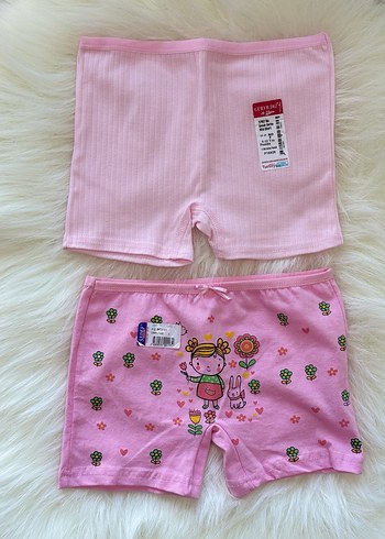 Çiçek Desenli Renkli Kız Çocuk Boxer - Görsel 13