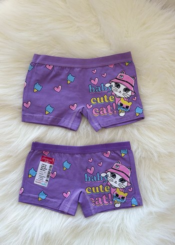 Çiçek Desenli Renkli Kız Çocuk Boxer - Görsel 5