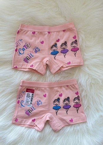 Çiçek Desenli Renkli Kız Çocuk Boxer - Görsel 6