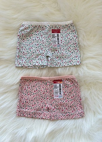 Çiçek Desenli Renkli Kız Çocuk Boxer - Görsel 9