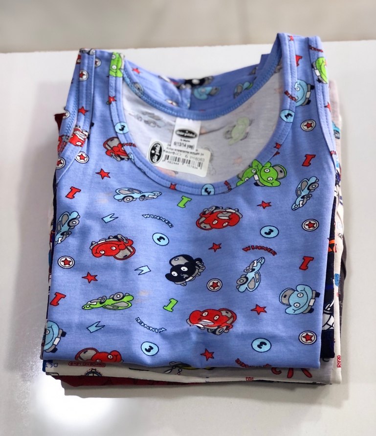 Çocuk Renkli Baskılı Atlet - Görsel 3