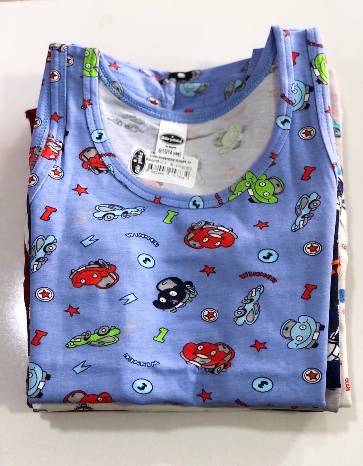 Çocuk Renkli Baskılı Atlet - Görsel 2