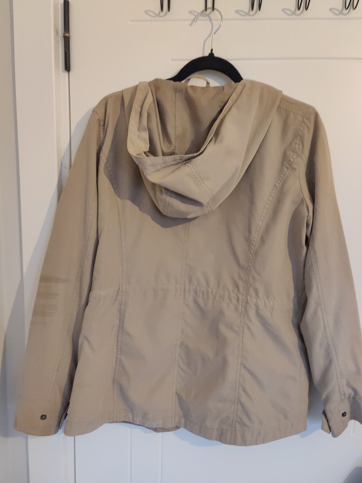 Bej Midi Boy Düğmeli Kadın Ceket - Görsel 3