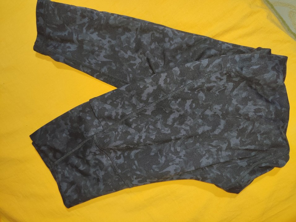 Danskin kadın siyah desenli yumuşak kumaş tayt - Görsel 2