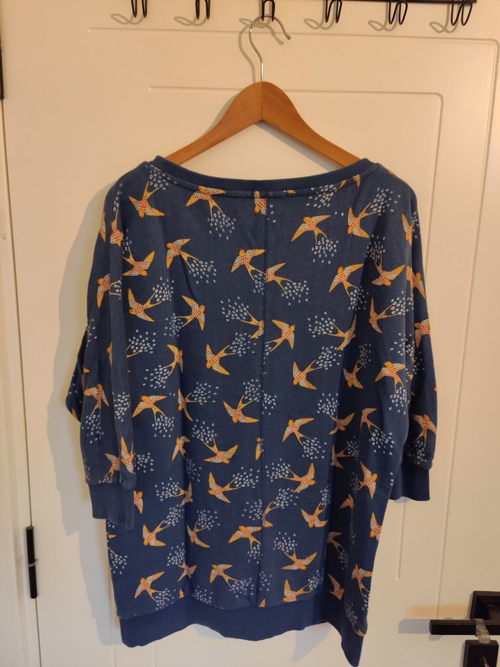 Desenli Mavi Salaş sweatshirt - Görsel 3