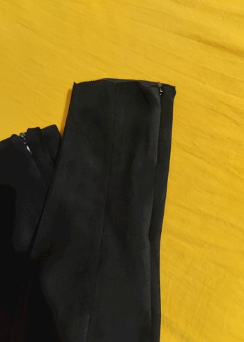 Zara Siyah süet yüksek bel tayt - Görsel 3