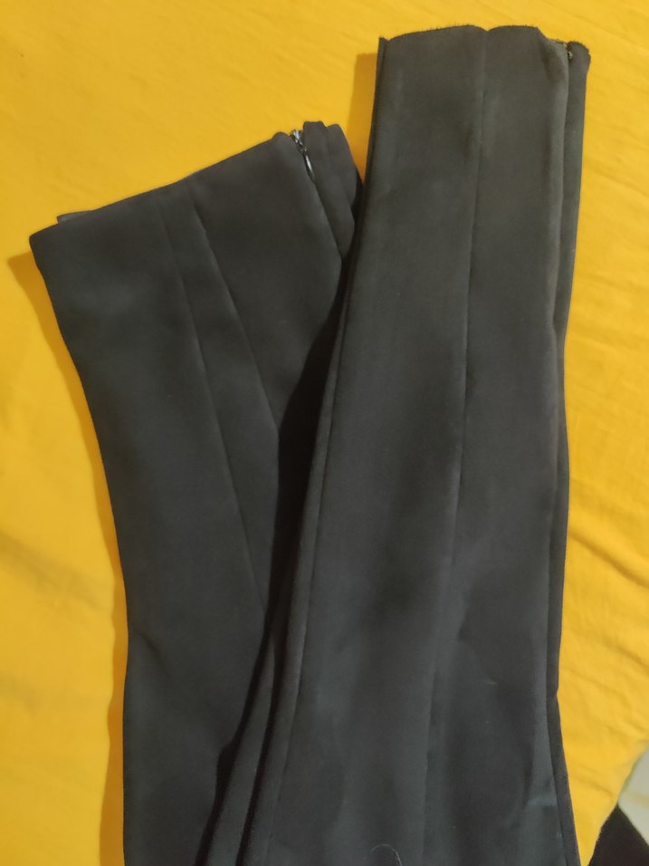 Zara Siyah süet yüksek bel tayt - Görsel 2