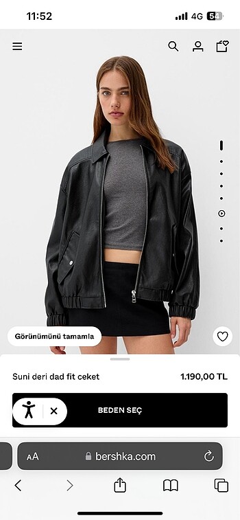 Dad fit bershka ceket