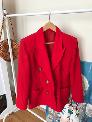 Zara Kırmızı blazer ceket