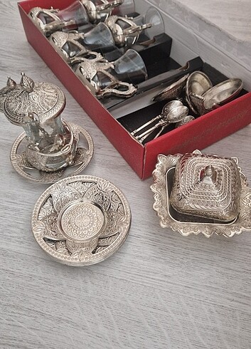 Bakır çay seti