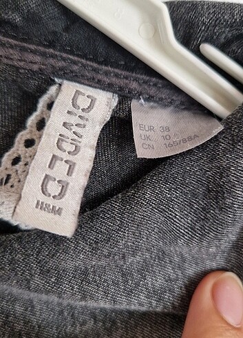 38 Beden gri Renk H&m midi boy elbise