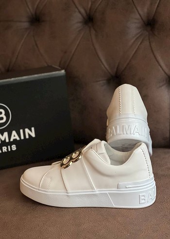 37 Beden Balmain Beyaz Kadın Sneakers Blok Topuklu