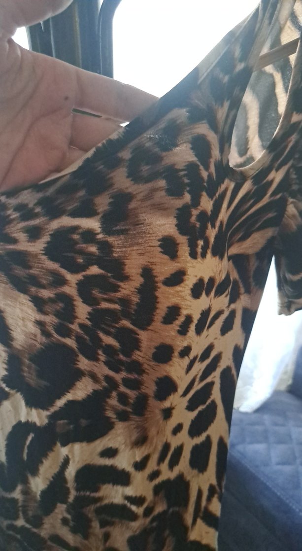 Leopar Desenli V Yakalı Tunik - Görsel 4